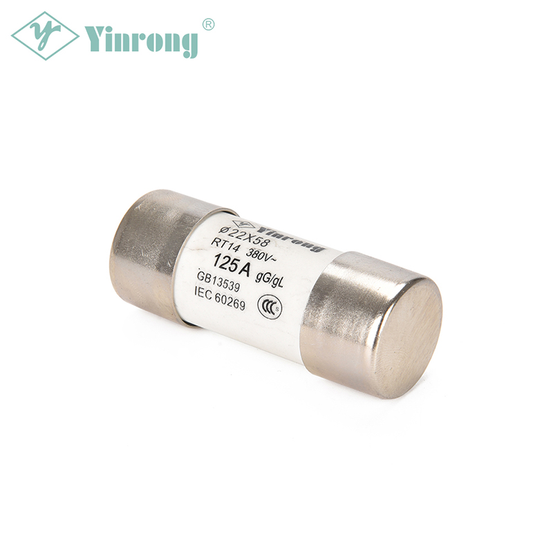 500VAC 125A 22×58mm Cilíndrico HRC Fusível Link